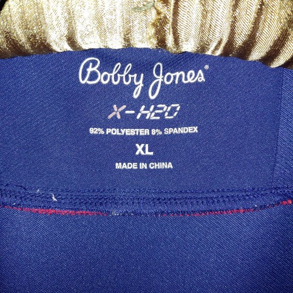 Bobby Jones X-H2O Performance Knitwear Golf Athletic Full Zipper Vest Size XL - Picture 3 of 6